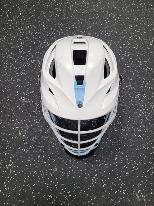 Vist Large View of Product Image Which is Used Cascade XRS LOYOLA Lacrosse Helmet Royal Blue One Size