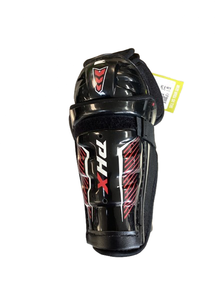 Vist Large View of Product Image Which is Used Phx SHIN GUARDS Youth Shin Guards Black 9"