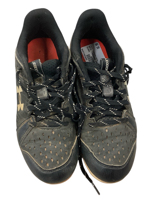 Vist Large View of Product Image Which is Used Under Armour BASEBALL CLEAT BB/SB Cleats Black Junior 03