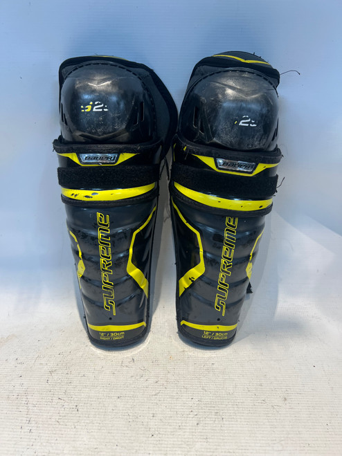 Vist Large View of Product Image Which is Used SUPREME Intermediate Shin Guards Black 12"