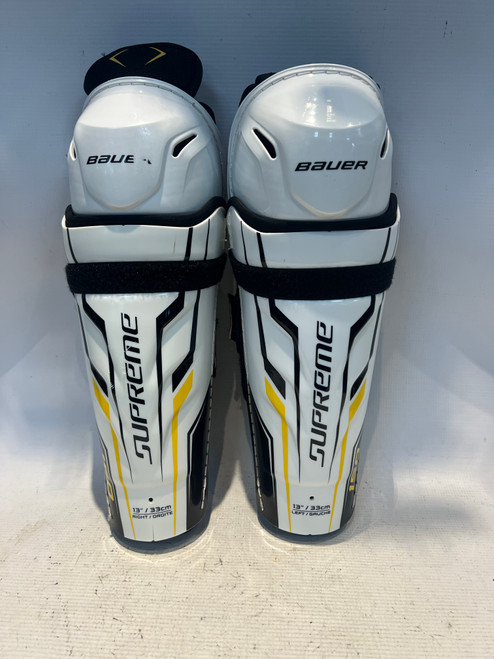 Vist Large View of Product Image Which is Used SUPREME Senior Shin Guards White 13"
