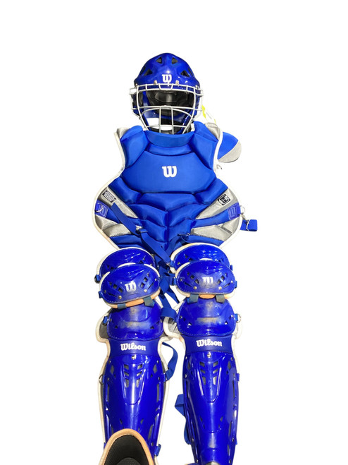 Vist Large View of Product Image Which is Used Wilson COMPLETE CATCHERS GEAR Catchers Equipment Other Royal Blue