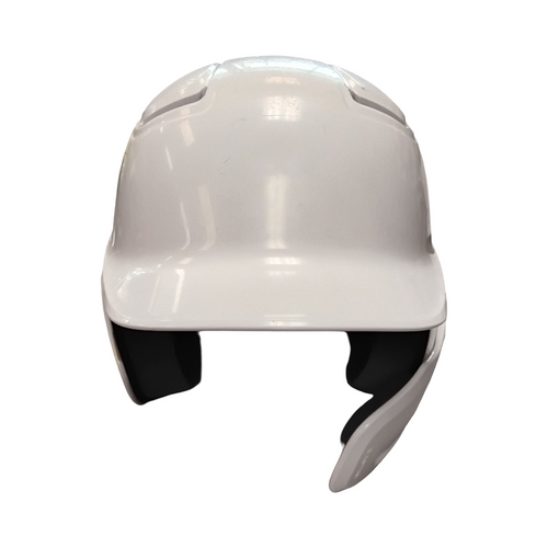 Vist Large View of Product Image Which is Used Easton SCREAMIN E Batting Helmet No Mask White MD