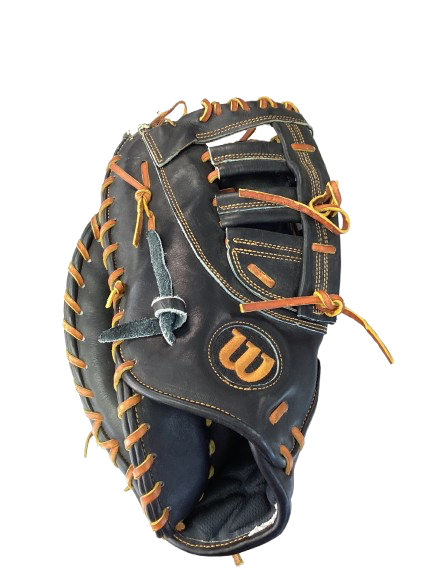 Vist Large View of Product Image Which is Used Wilson 1613 BB/SB First Base LH Throw Black 12 1/4"
