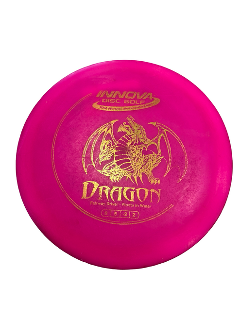 Vist Large View of Product Image Which is Used Innova DRAGON Disc Golf Driver Pink