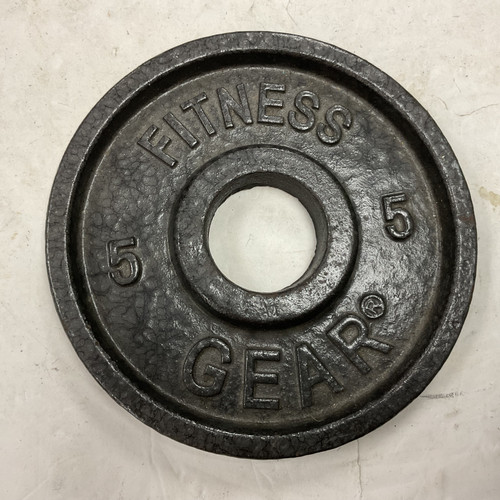Vist Large View of Product Image Which is Used Fitness Gear Olympic Plate Black 5 lb