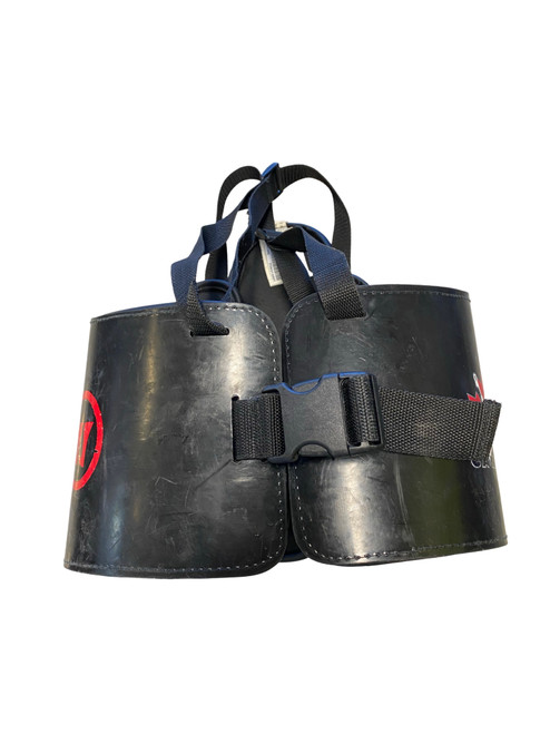 Vist Large View of Product Image Which is Used Warrior CANADA Lacrosse Rib Pads Black MD