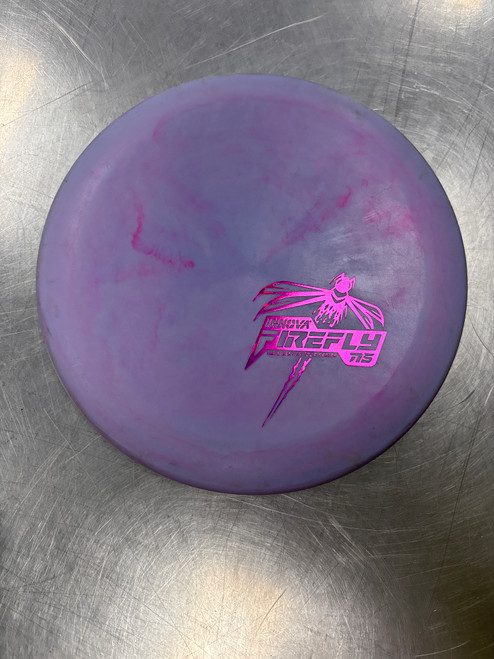 Vist Large View of Product Image Which is Used Innova GLOW NEXUS FIREFLY Disc Golf Putter Pink