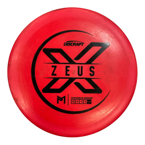 Vist Large View of Product Image Which is Used Discraft X ZEUS Disc Golf Driver Red 174g