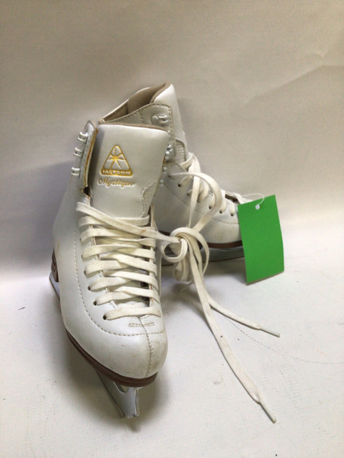 Vist Large View of Product Image Which is Used Jackson MYSTIQUE Girls Figure Skate White Youth 13.5