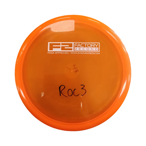 Vist Large View of Product Image Which is Used Innova FACTORY SECOND ROC3 Disc Golf Putter Orange 176g