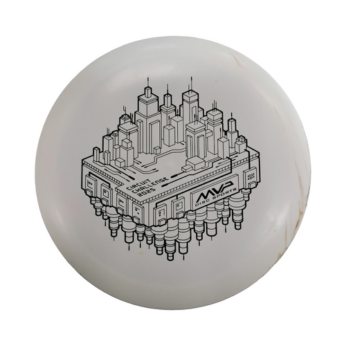 Vist Large View of Product Image Which is Used MVP CIRCUIT SERIES 2025 Disc Golf Driver White 152g