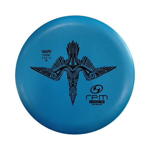 Vist Large View of Product Image Which is Used RPM DISCS TAKAPU Disc Golf Putter Royal Blue 164g