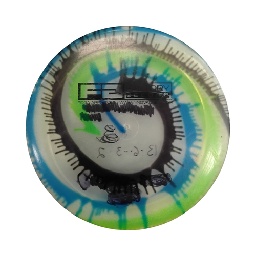 Vist Large View of Product Image Which is Used Innova FACTORY SCOND Disc Golf Driver Clear 172g
