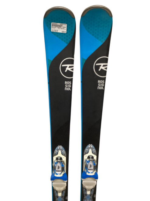 Vist Large View of Product Image Which is Used Rossignol TEMPTATION 80 Womens DH Ski/Binding Royal Blue 152 cm