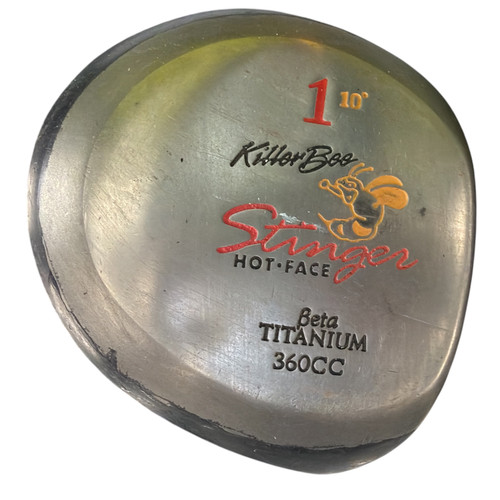 Vist Large View of Product Image Which is Used Killer Bee STINGER HOT-FACE 360CC Mens Driver RH Black 10.0 Degree