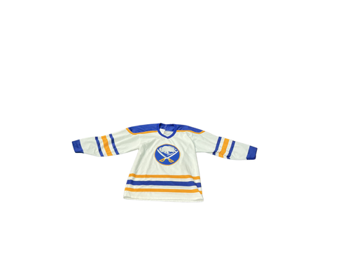 Vist Large View of Product Image Which is Used CCM BUFFALO SABRES L.S. Spirit M White MD