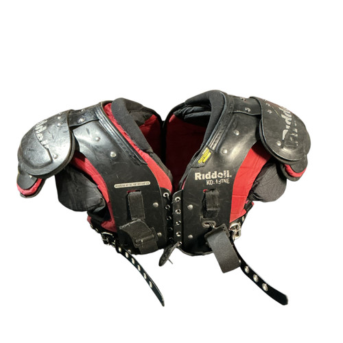 Vist Large View of Product Image Which is Used Riddell XL RIDDELL KOMBINE XP FB Shoulder Pads Black XL