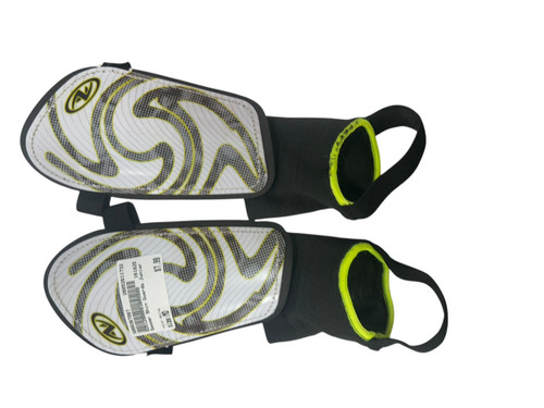 Vist Large View of Product Image Which is Used Soccer Shin Guards Junior White MD