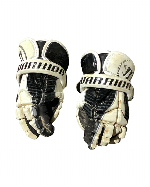 Vist Large View of Product Image Which is Used Warrior GLOVES Lacrosse Gloves Mens White 12"
