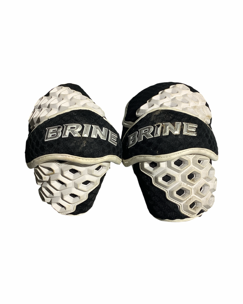 Vist Large View of Product Image Which is Used Brine ELBOW PAD Lacrosse Arm Pads/Guards Black LG