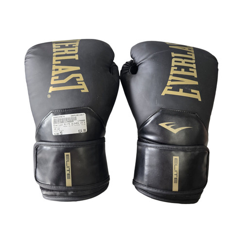 Vist Large View of Product Image Which is Used Everlast ELITE GLOVES 14 OZ Boxing Gloves Black MD