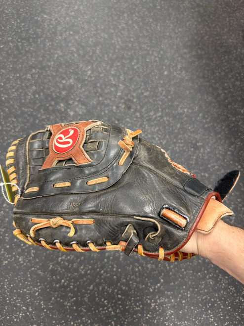 Vist Large View of Product Image Which is Used Rawlings FIRST BASE MITT BB/SB First Base LH Throw Black 13"