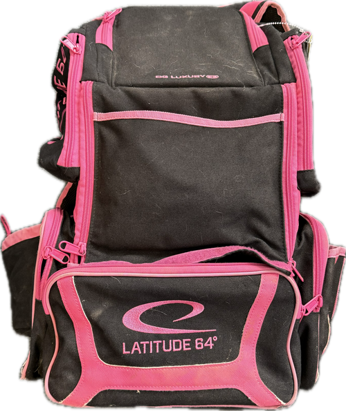 Vist Large View of Product Image Which is Used Latitude 64 OG LUXURY Disc Golf Backpack Pink