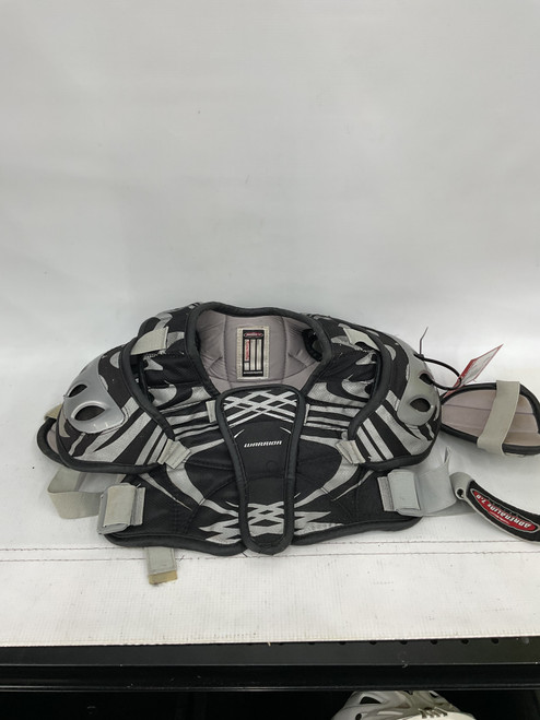 Vist Large View of Product Image Which is Used Warrior ADRENALINE 7.0 Lacrosse Shoulder Pads Black SM