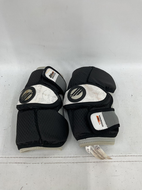 Vist Large View of Product Image Which is Used Maverik MAVERIK LACROSSE PADS Lacrosse Arm Pads/Guards Black SM