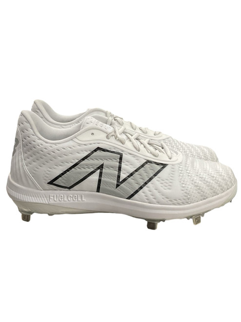 Vist Large View of Product Image Which is New Balance BB/SB Cleats White Senior 10