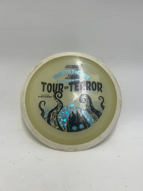 Vist Large View of Product Image Which is Used MVP TORU OF TERROR Disc Golf Driver White