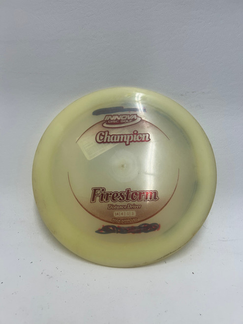 Vist Large View of Product Image Which is Used Innova FIRESTORM Disc Golf Driver Yellow