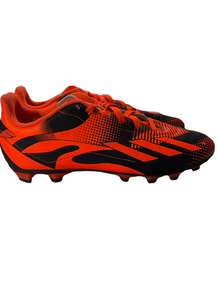 Vist Large View of Product Image Which is Used Adidas Soccer Cleats Black And Orange Senior 6