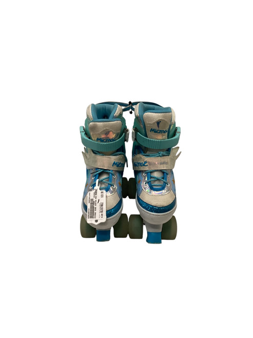 Vist Large View of Product Image Which is Used Child Roller Quad Skates Carolina Blue Adjustable