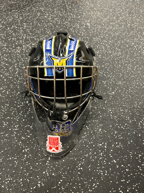 Vist Large View of Product Image Which is Used CCM GFL L1.5 Youth Goalie Helmet/Mask Black One Size