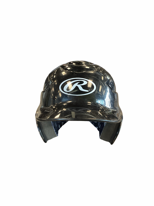 Vist Large View of Product Image Which is Used Rawlings BASEBALL HELMET SM Batting Helmet No Mask Navy Blue SM