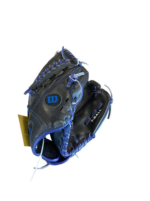 Vist Large View of Product Image Which is Used Wilson A200 BB/SB Glove RH Throw Black 10"