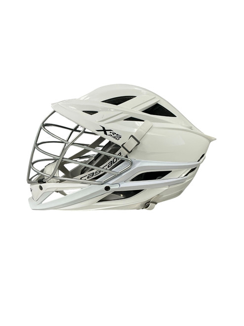 Vist Large View of Product Image Which is Used Cascade XRS PRO Lacrosse Helmet White One Size