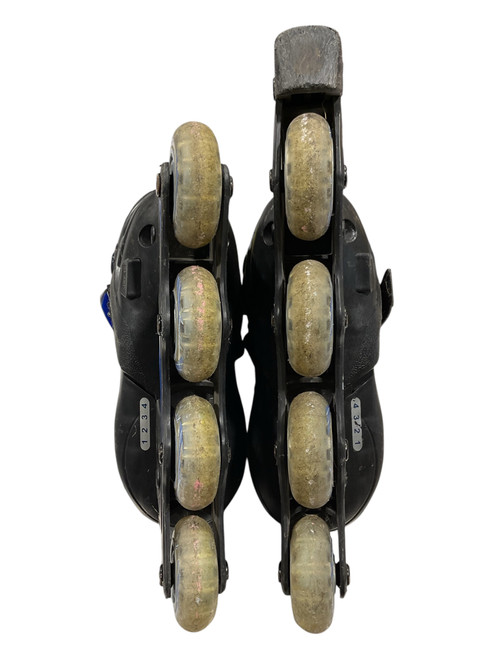 Vist Large View of Product Image Which is Used AEROWHEELS ABEC-5 Junior Rec Fitness Skates Black Adjustable
