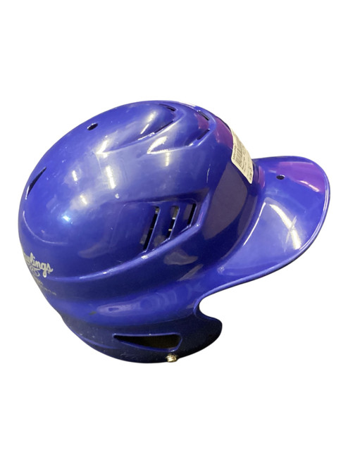 Vist Large View of Product Image Which is Used Rawlings BATTING HELMET Batting Helmet No Mask Royal Blue One Size