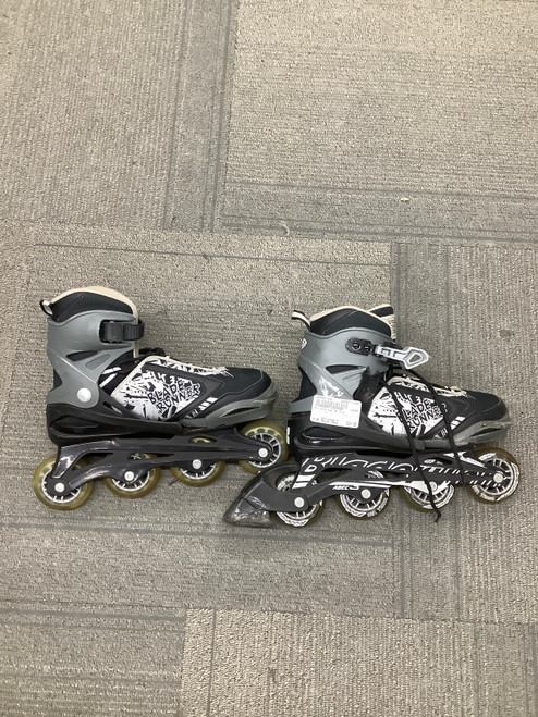 Vist Large View of Product Image Which is Used Rollerblade AD 5-8 Junior Rec Fitness Skates Black Adjustable