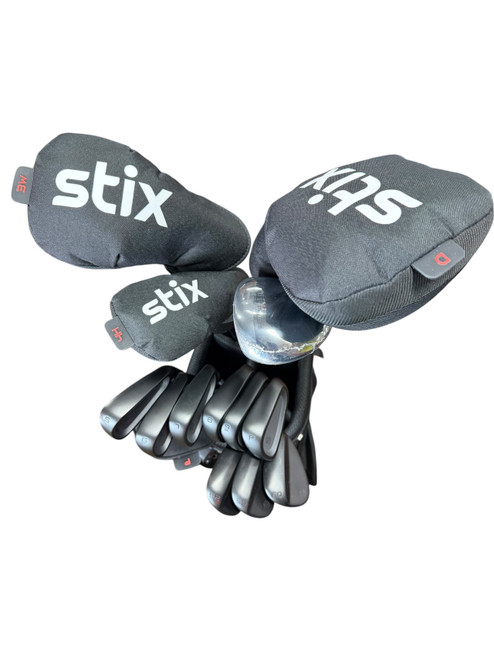 Vist Large View of Product Image Which is Used Stix ALL BLACK Mens Complete Set RH 15 Piece