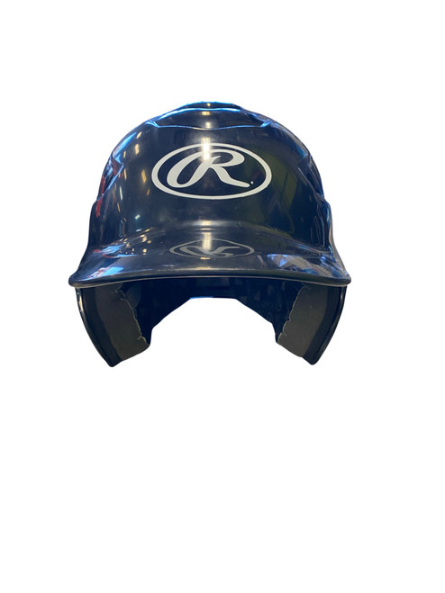 Vist Large View of Product Image Which is Used Rawlings HELMET Batting Helmet No Mask Black One Size
