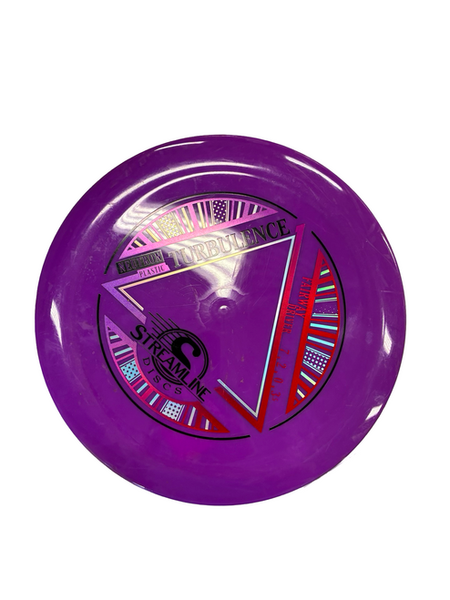 Vist Large View of Product Image Which is Used Streamline TURBULENCE Disc Golf Driver Purple