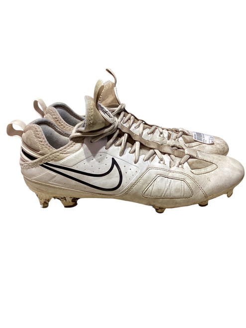 Vist Large View of Product Image Which is Used Nike LAX Cleats Mens White Senior 10.5