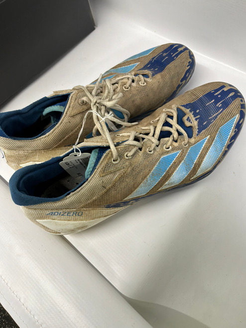 Vist Large View of Product Image Which is Used Adidas Adult FB Cleats Royal Blue Senior 11