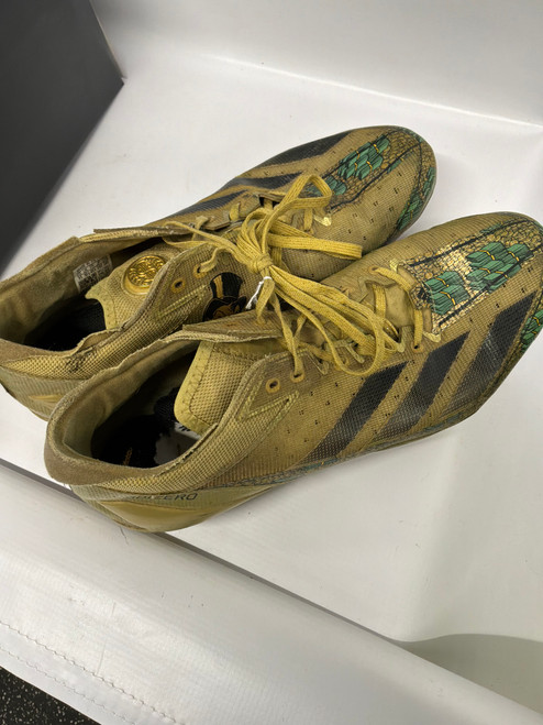 Vist Large View of Product Image Which is Used Adidas Adult FB Cleats Gold Senior 11