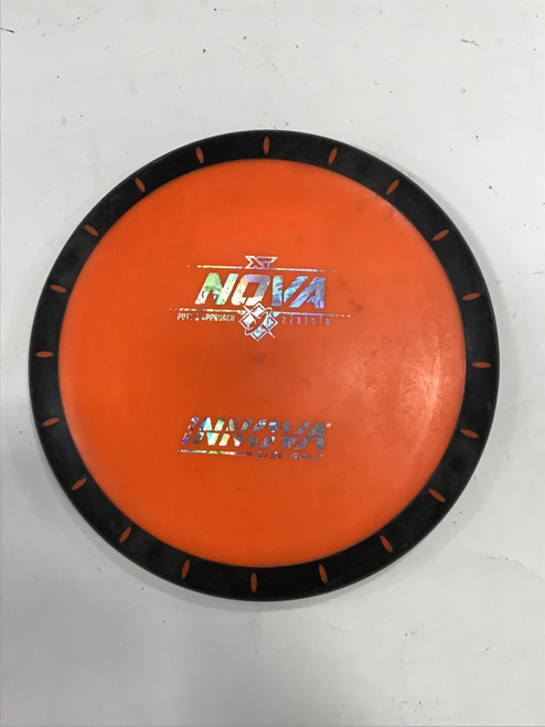 Vist Large View of Product Image Which is Used Innova XT NOVA Disc Golf Putter Orange 174g