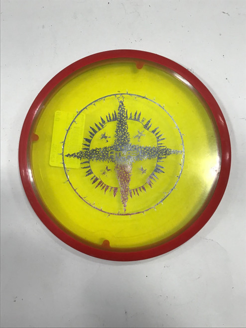 Vist Large View of Product Image Which is Used Innova CHAMPION ATLAS Disc Golf Mid Range Yellow 178g